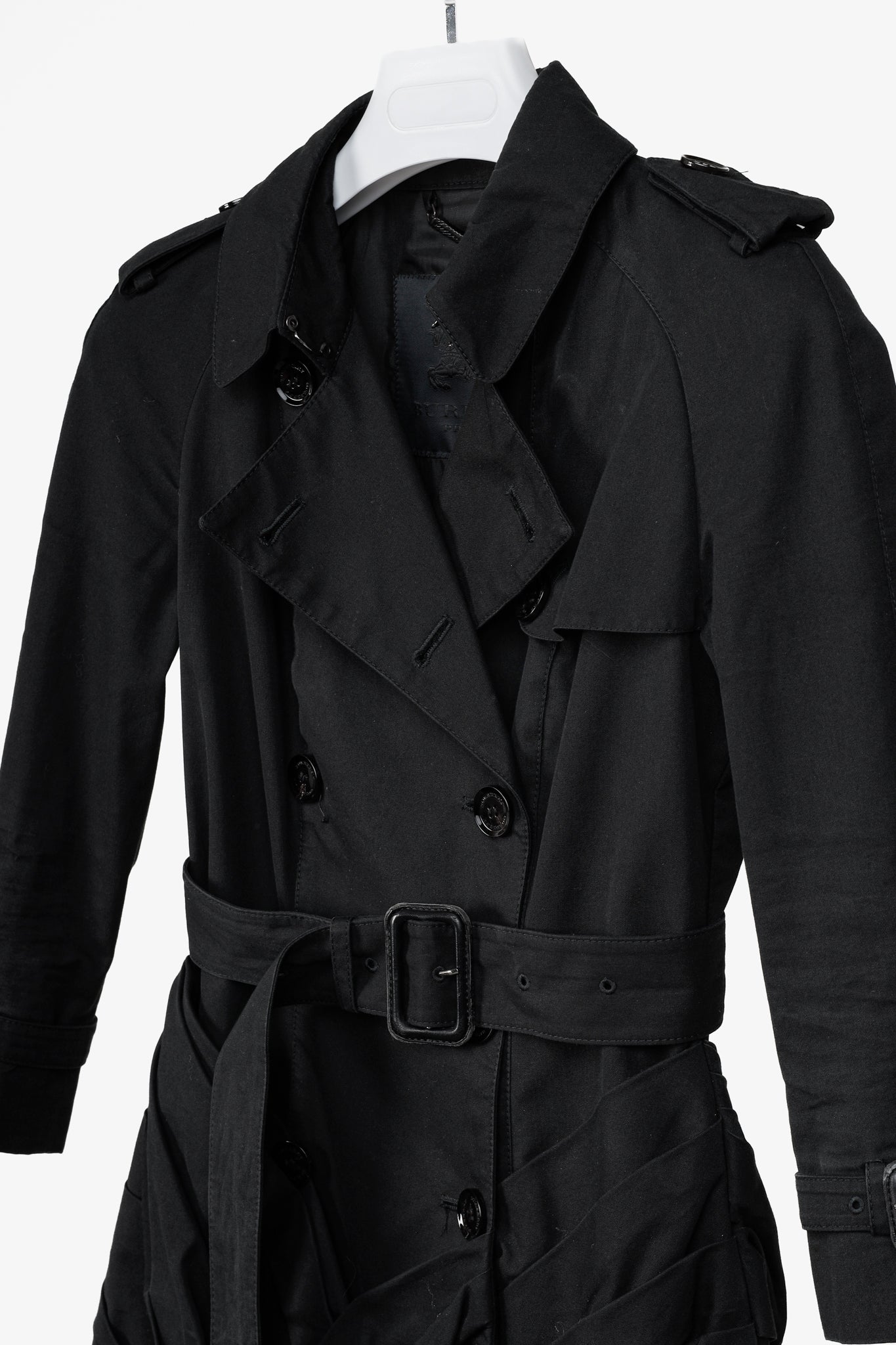 Burberry Prorsum Ruffled Hem Trench Coat