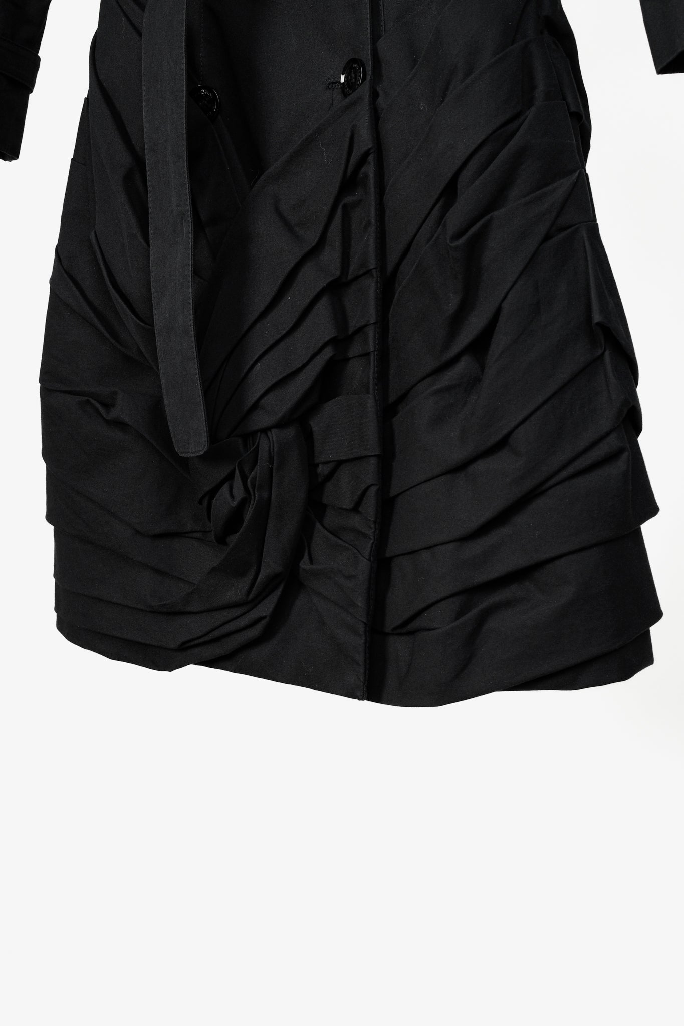 Burberry Prorsum Ruffled Hem Trench Coat