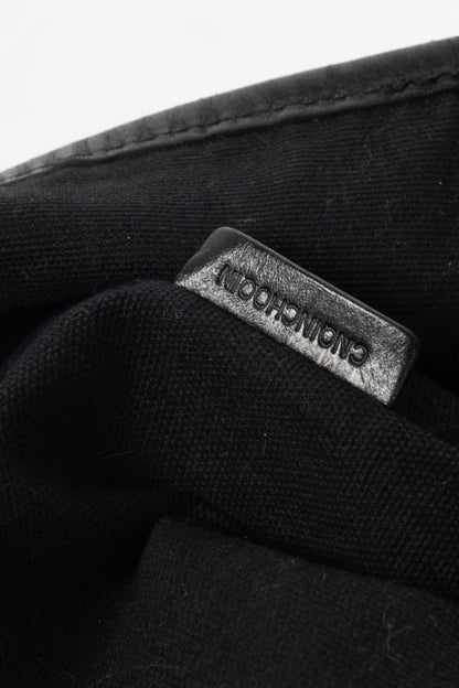 Burberry Mega Check Canvas Leather-Trim Tote
