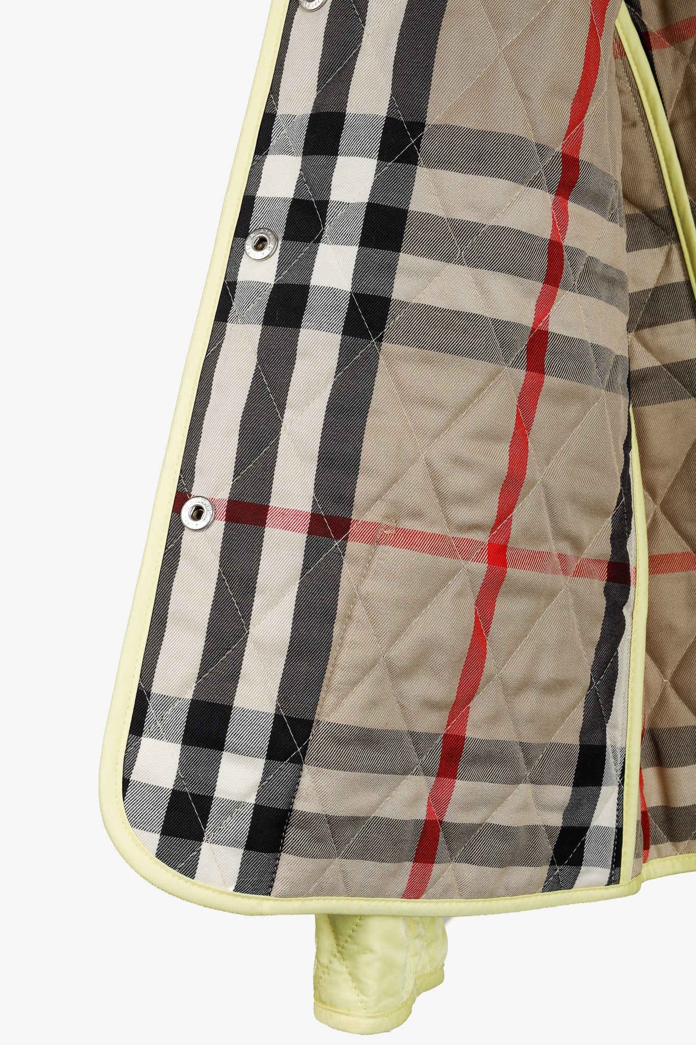 Burberry Lemon Quilted Snap-Closure Jacket