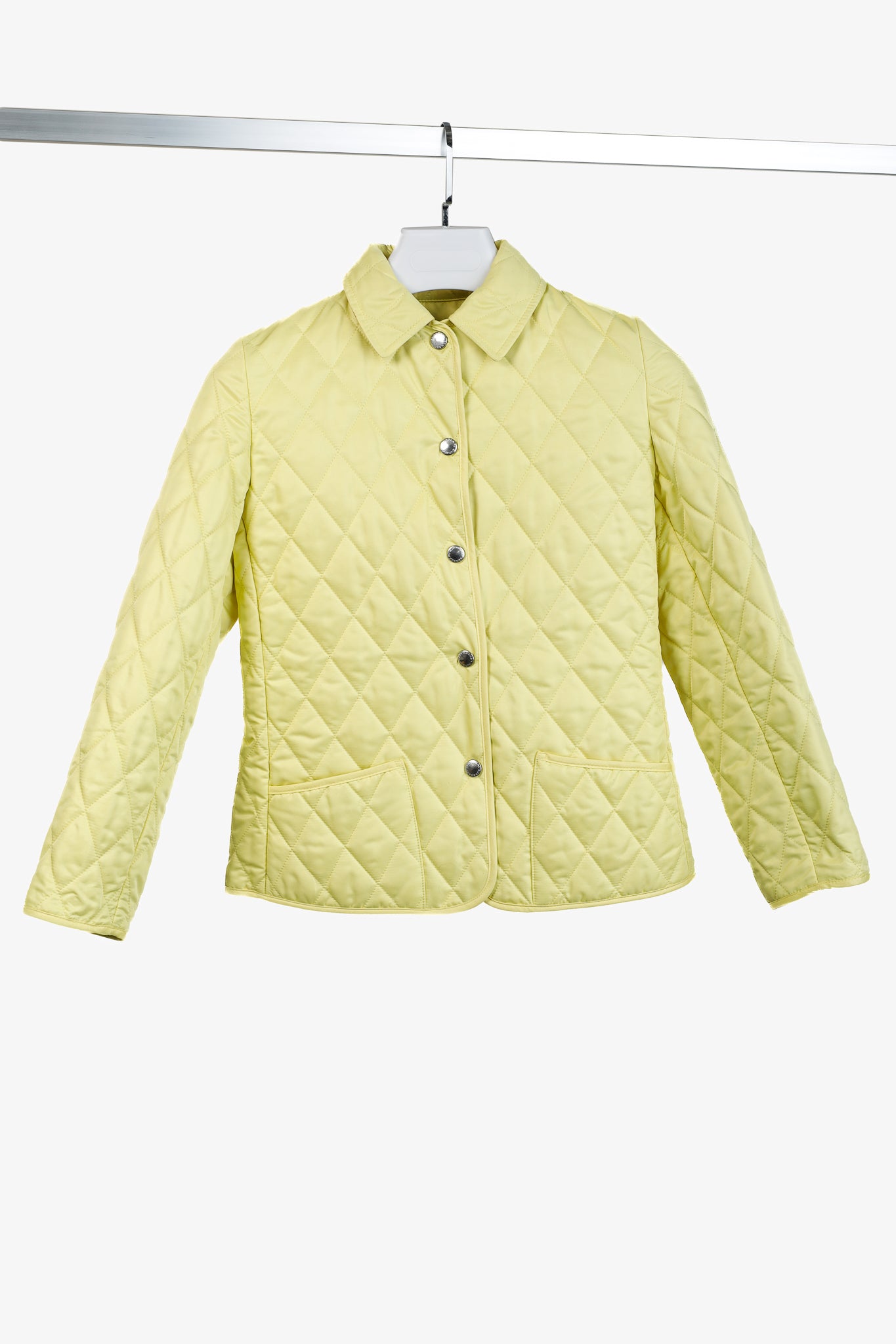 Burberry Lemon Quilted Snap-Closure Jacket