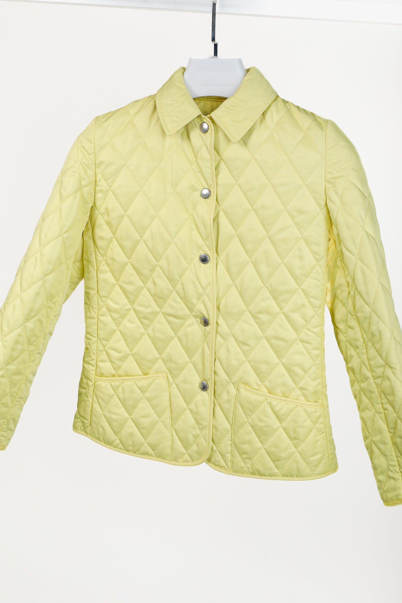 Burberry Lemon Quilted Snap-Closure Jacket