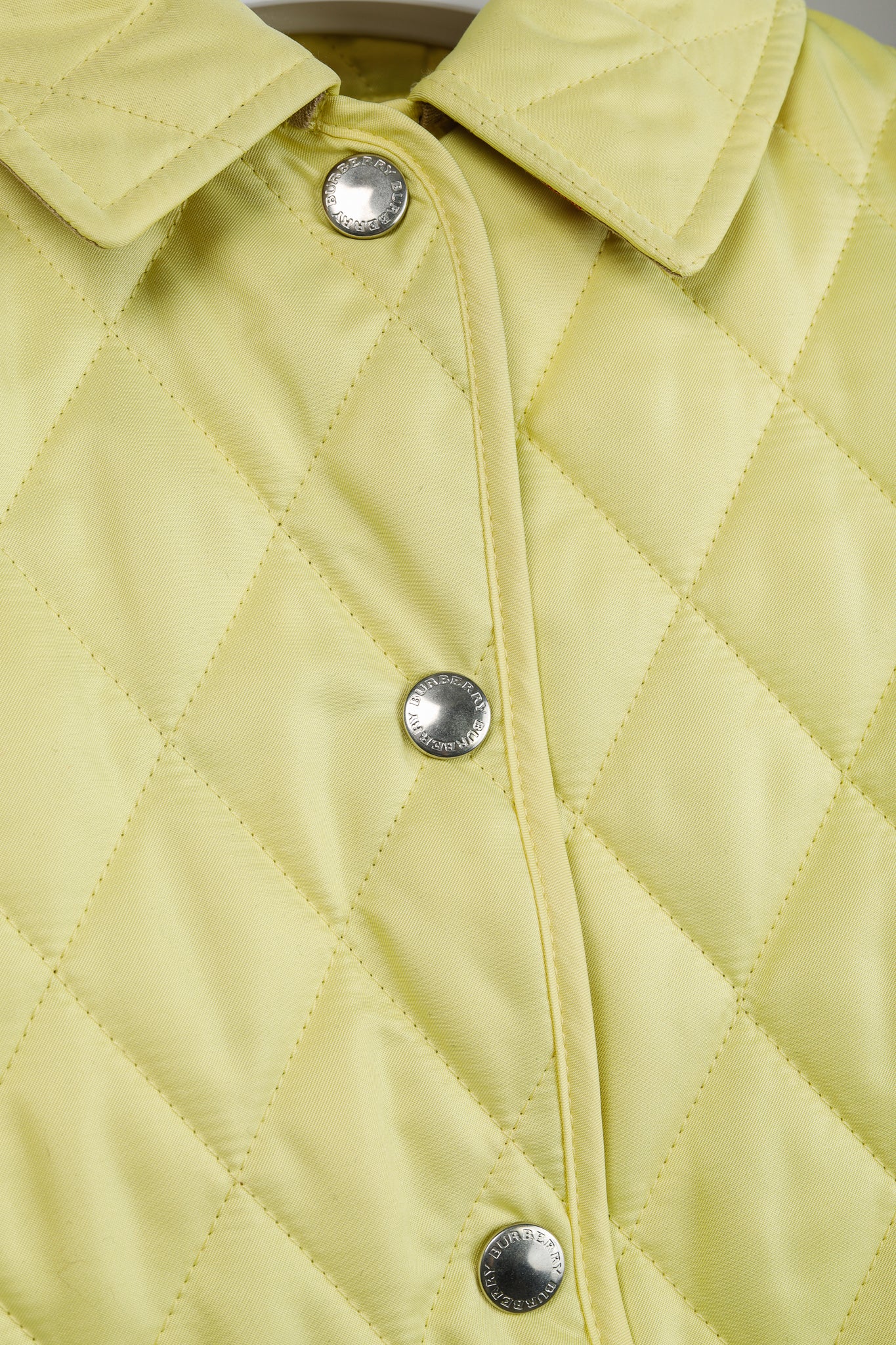 Burberry Lemon Quilted Snap-Closure Jacket