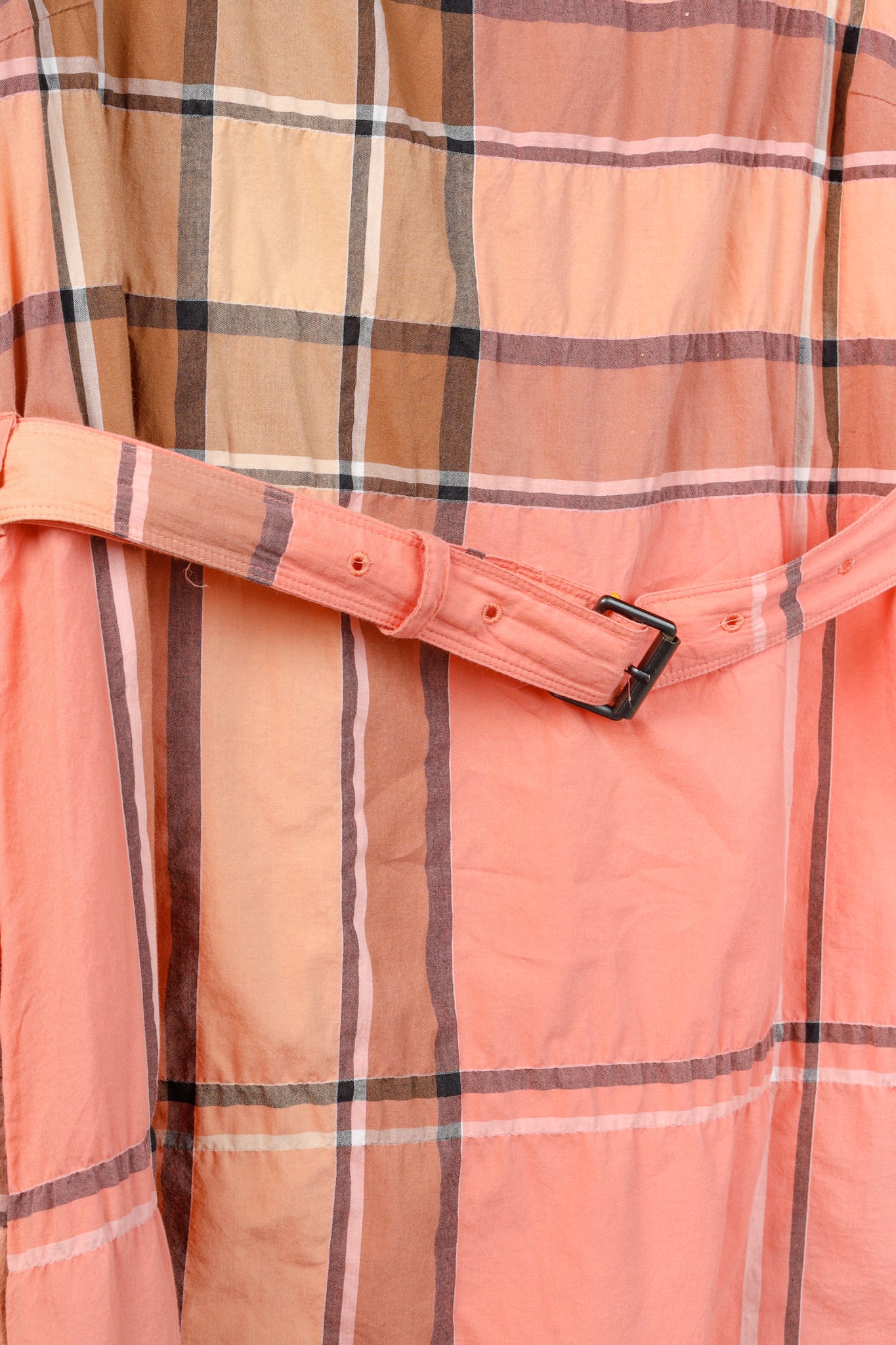 Burberry Brit Pink Check Belted Shift Dress