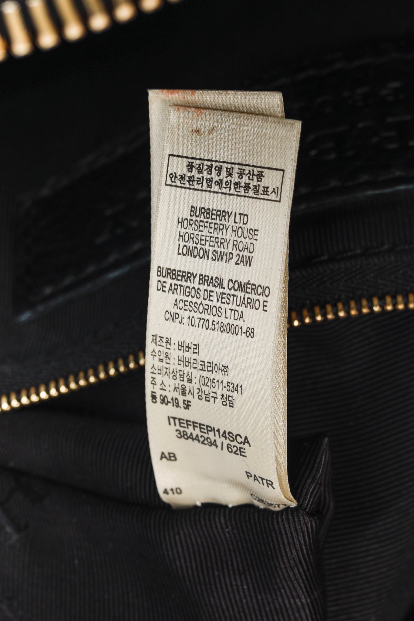 Burberry Prorsum Orchard Black Currant and Plum Suede Stripes Bag