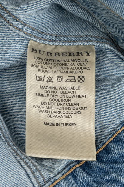 Burberry Brit Blue Faded Cotton Denim Jacket