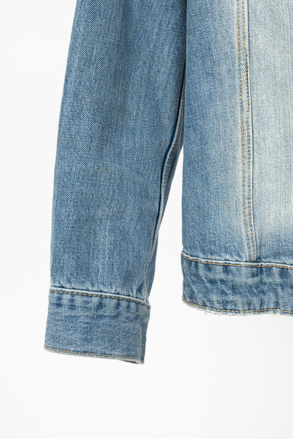 Burberry Brit Blue Faded Cotton Denim Jacket
