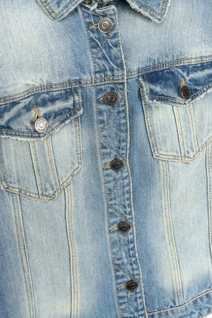 Burberry Brit Blue Faded Cotton Denim Jacket