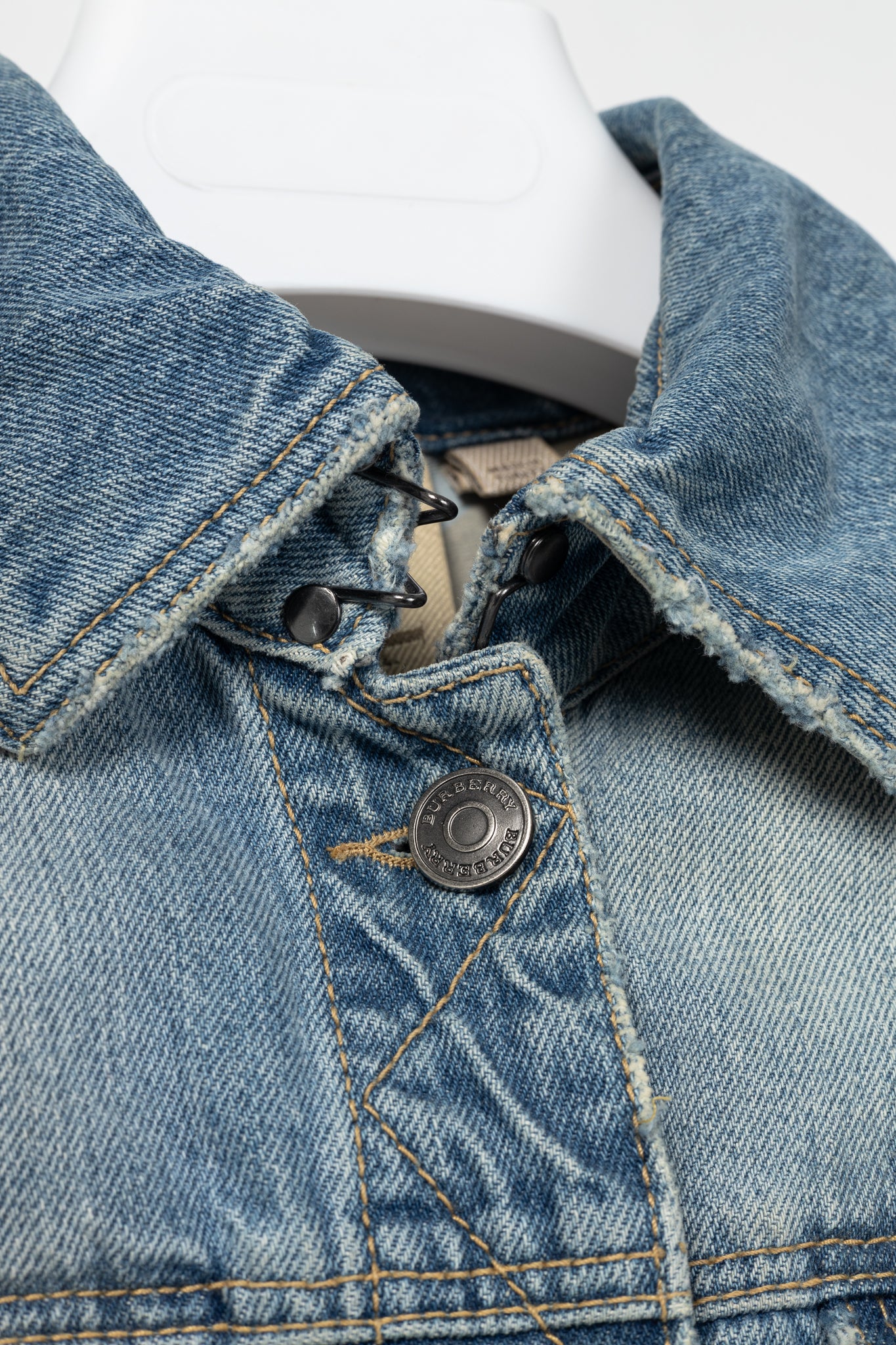 Burberry Brit Blue Faded Cotton Denim Jacket
