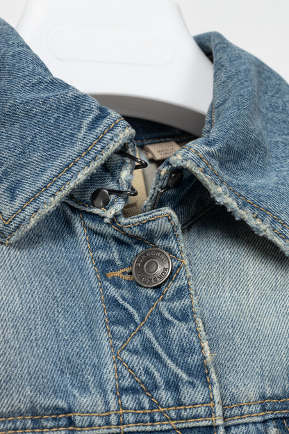 Burberry Brit Blue Faded Cotton Denim Jacket