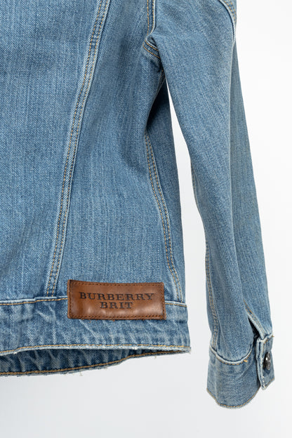 Burberry Brit Blue Faded Cotton Denim Jacket