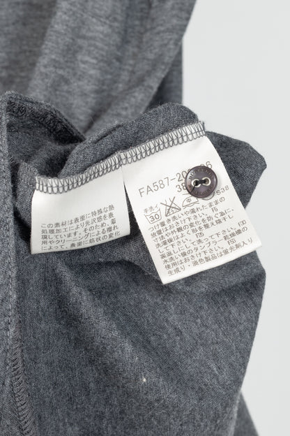 Burberry Blue Label Grey-Jersey Pintuck Flare-Hem Polo Dress
