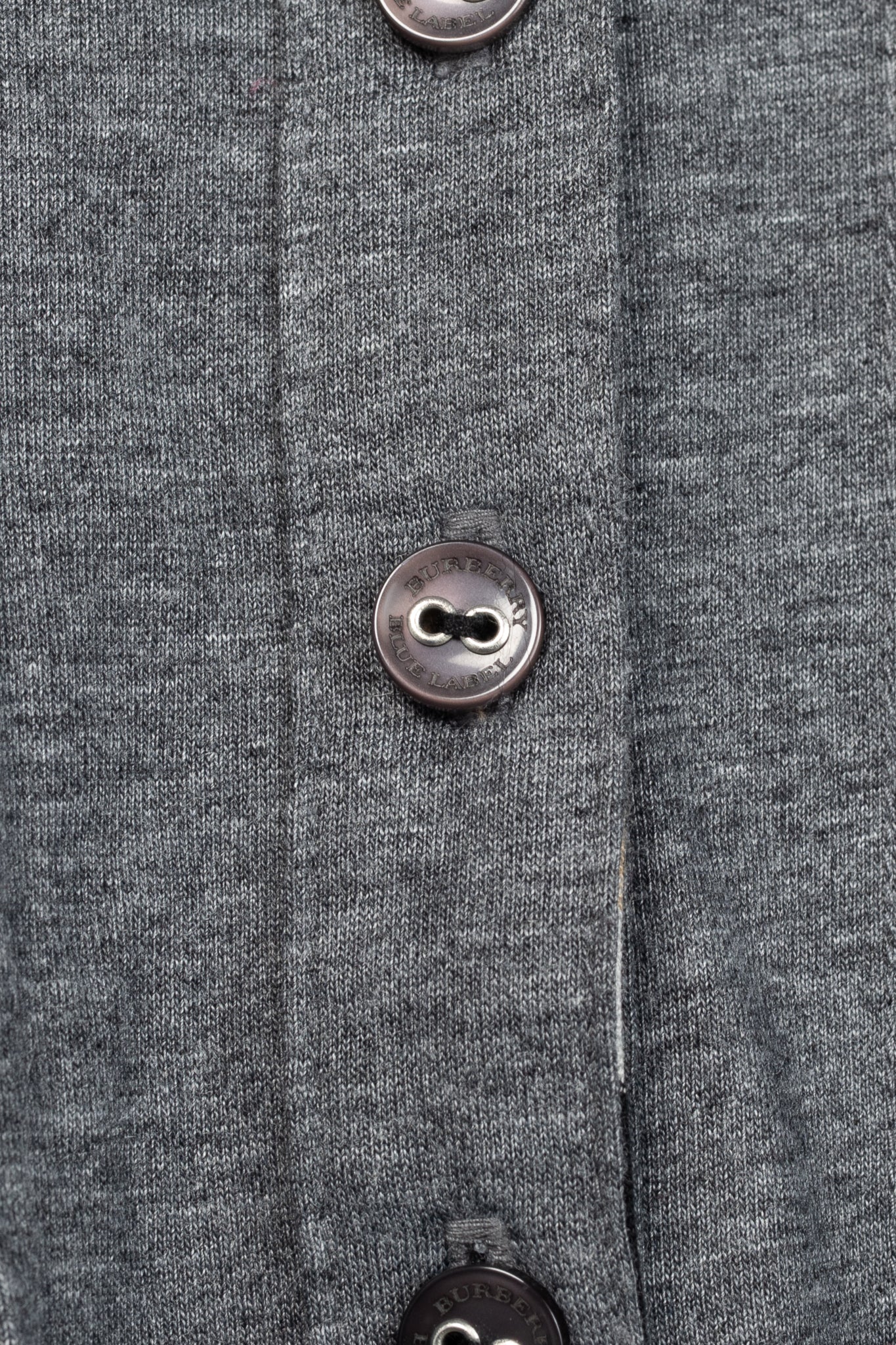 Burberry Blue Label Grey-Jersey Pintuck Flare-Hem Polo Dress