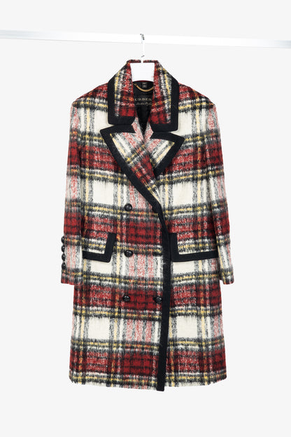 Burberry AW/16 Runway Red Tartan Wool-Blend Coat