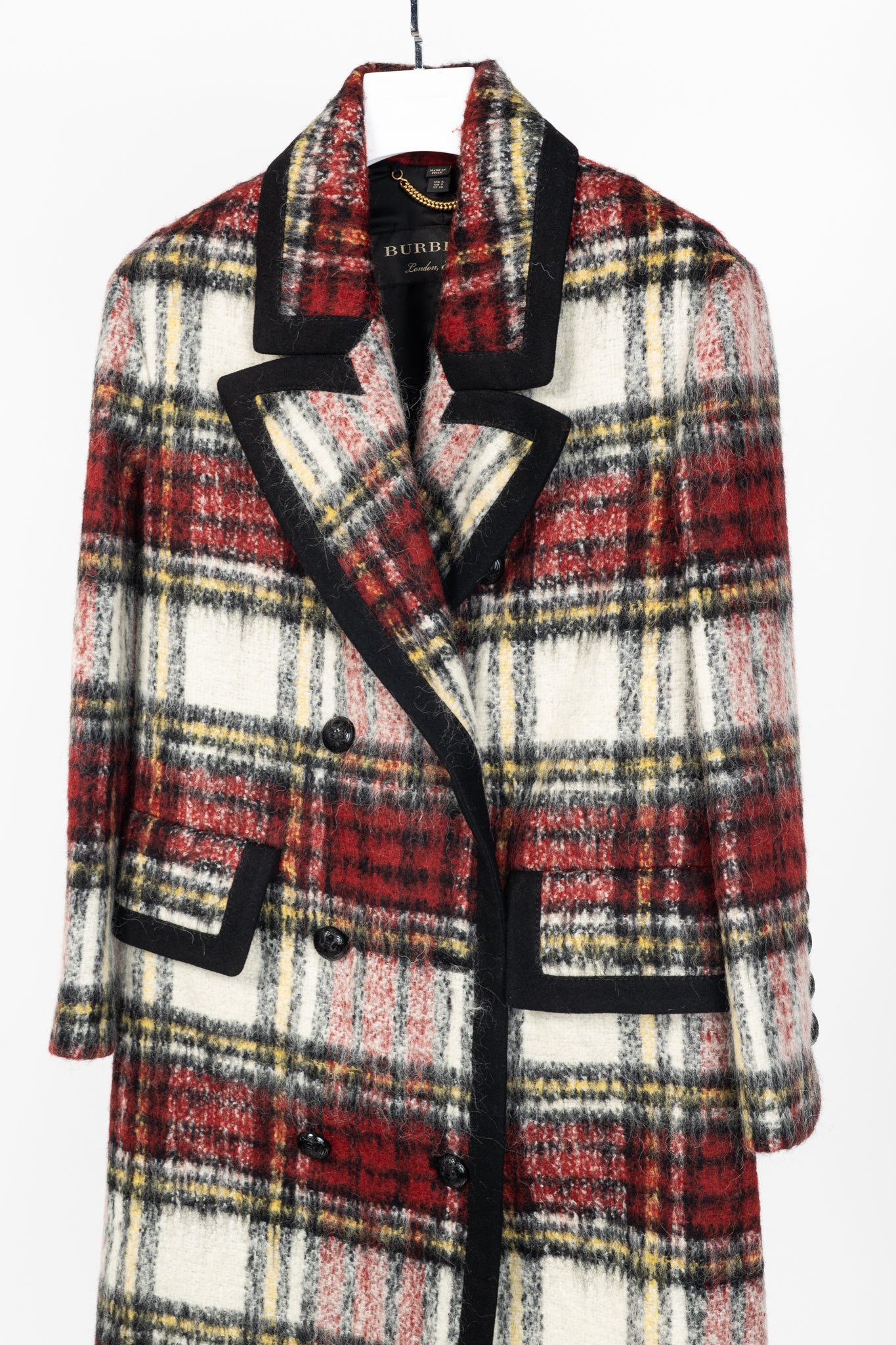 Burberry AW/16 Runway Red Tartan Wool-Blend Coat