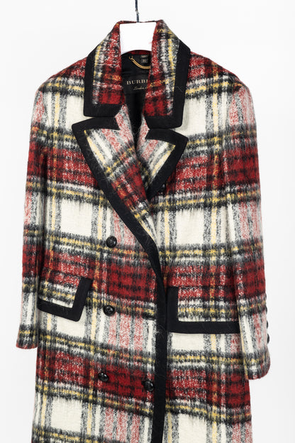 Burberry AW/16 Runway Red Tartan Wool-Blend Coat