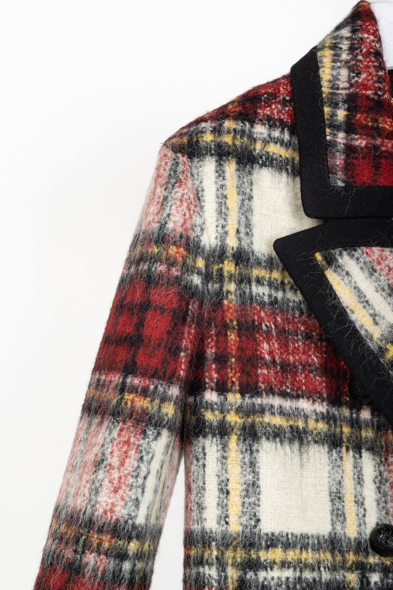 Burberry AW/16 Runway Red Tartan Wool-Blend Coat