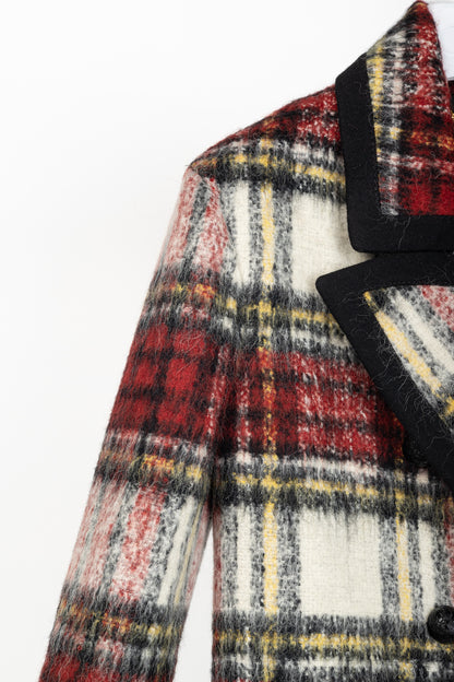 Burberry AW/16 Runway Red Tartan Wool-Blend Coat