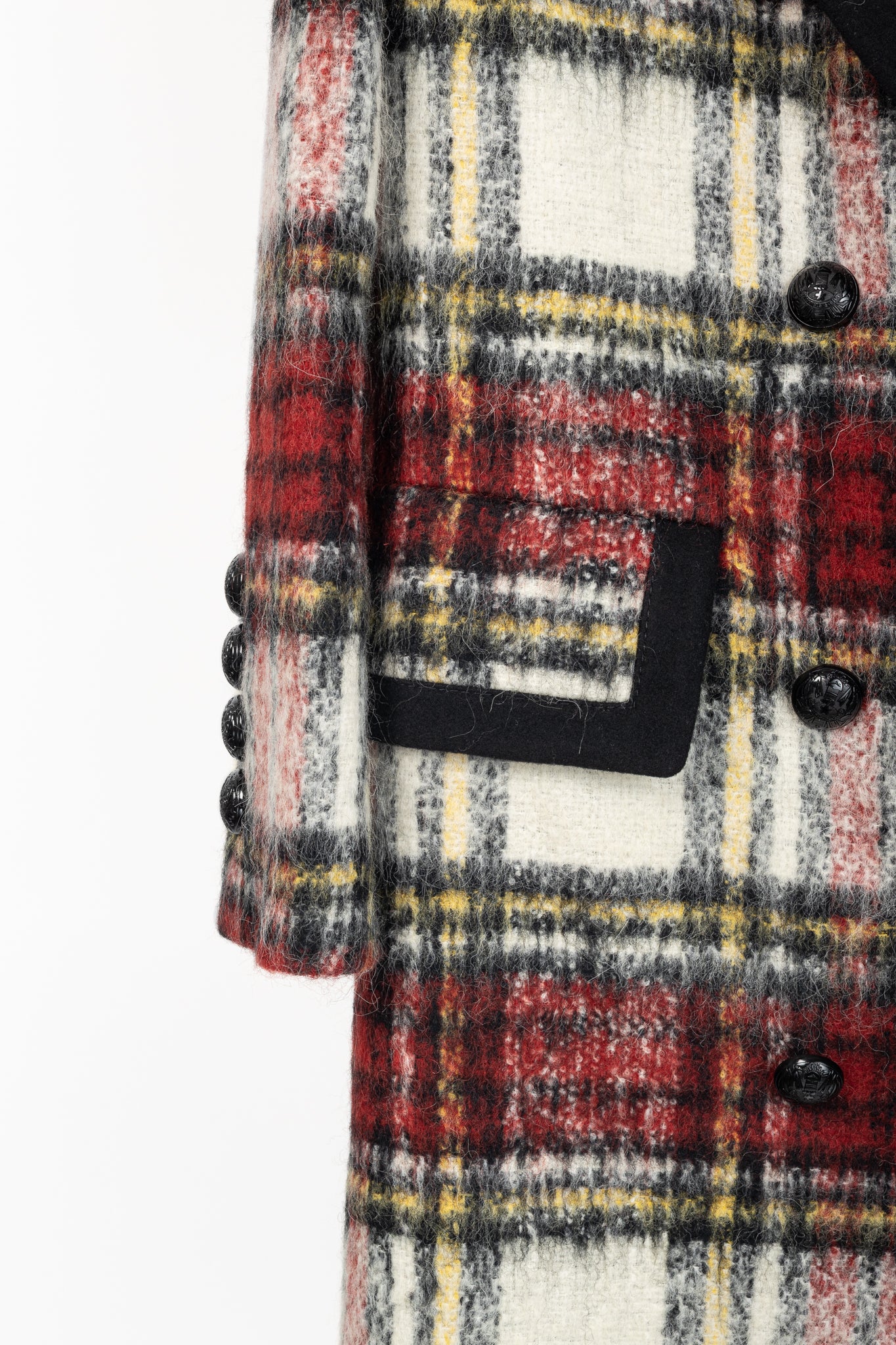 Burberry AW/16 Runway Red Tartan Wool-Blend Coat