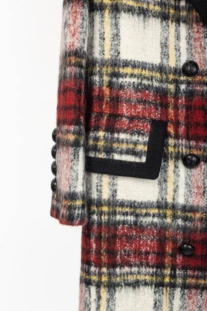 Burberry AW/16 Runway Red Tartan Wool-Blend Coat