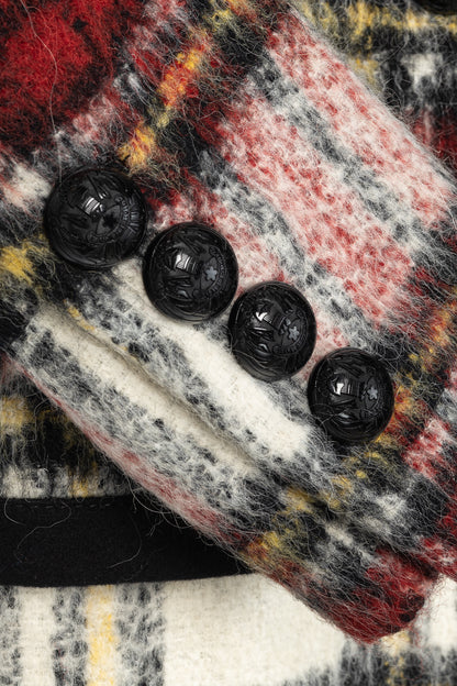 Burberry AW/16 Runway Red Tartan Wool-Blend Coat