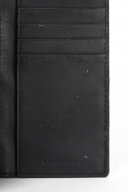 Burberry Cavendish "Black" Vintage Check Leather Continental Wallet