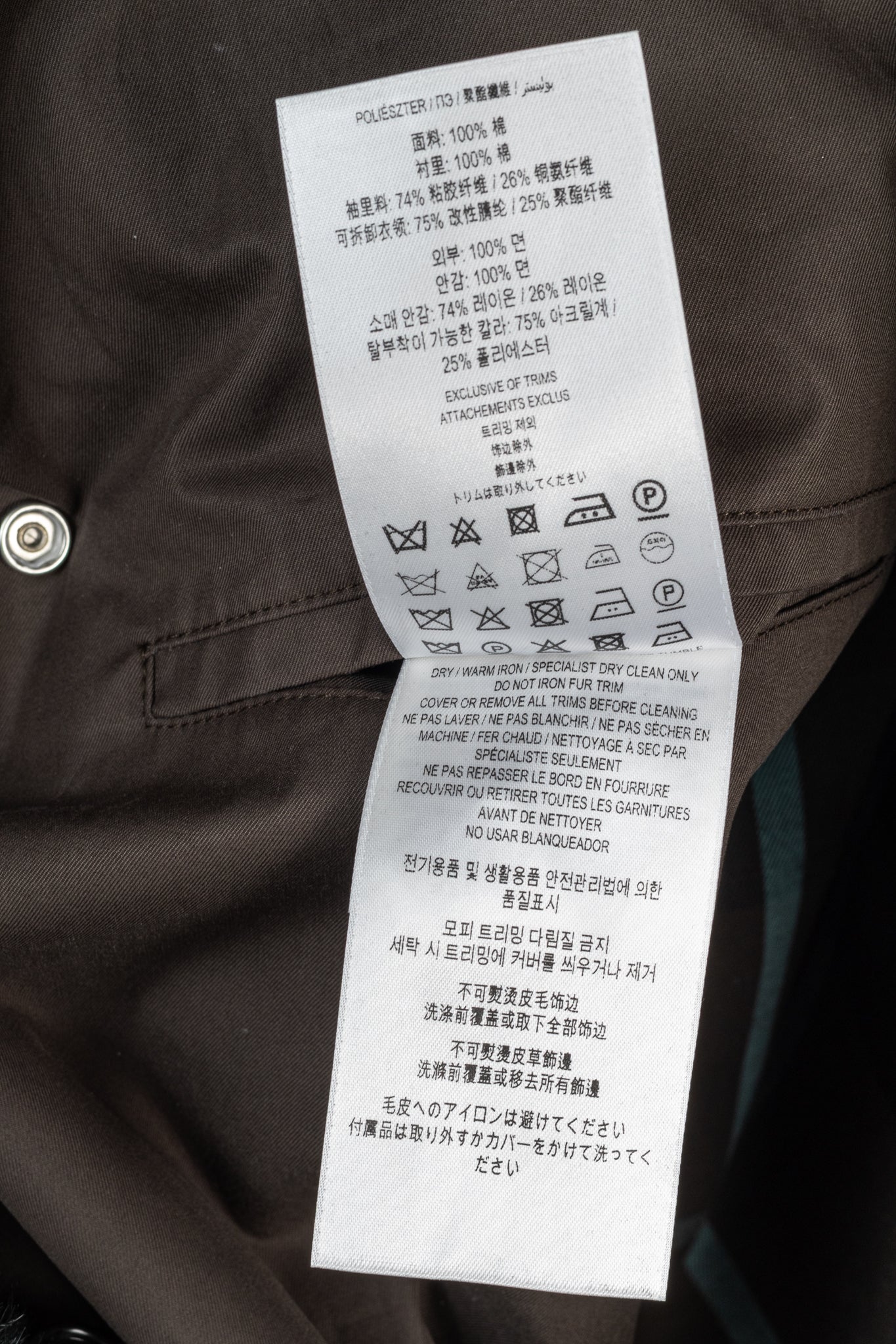 Burberry Kennington 'Otter' Cotton Fur-Trim Long Trench Coat