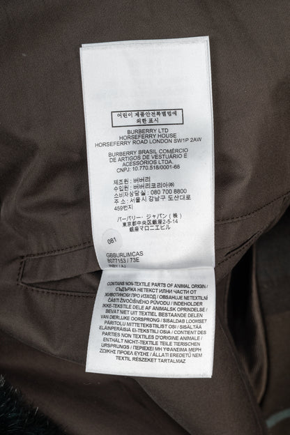 Burberry Kennington 'Otter' Cotton Fur-Trim Long Trench Coat