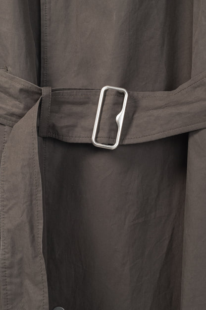 Burberry Kennington 'Otter' Cotton Fur-Trim Long Trench Coat