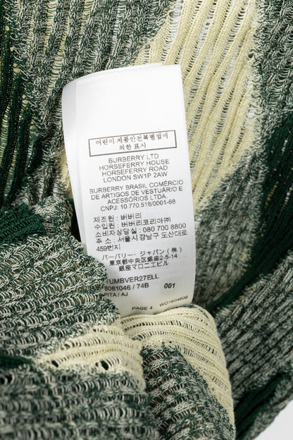 Burberry SS24 Ivy Argyle Cotton & Silk Turtleneck Sweater