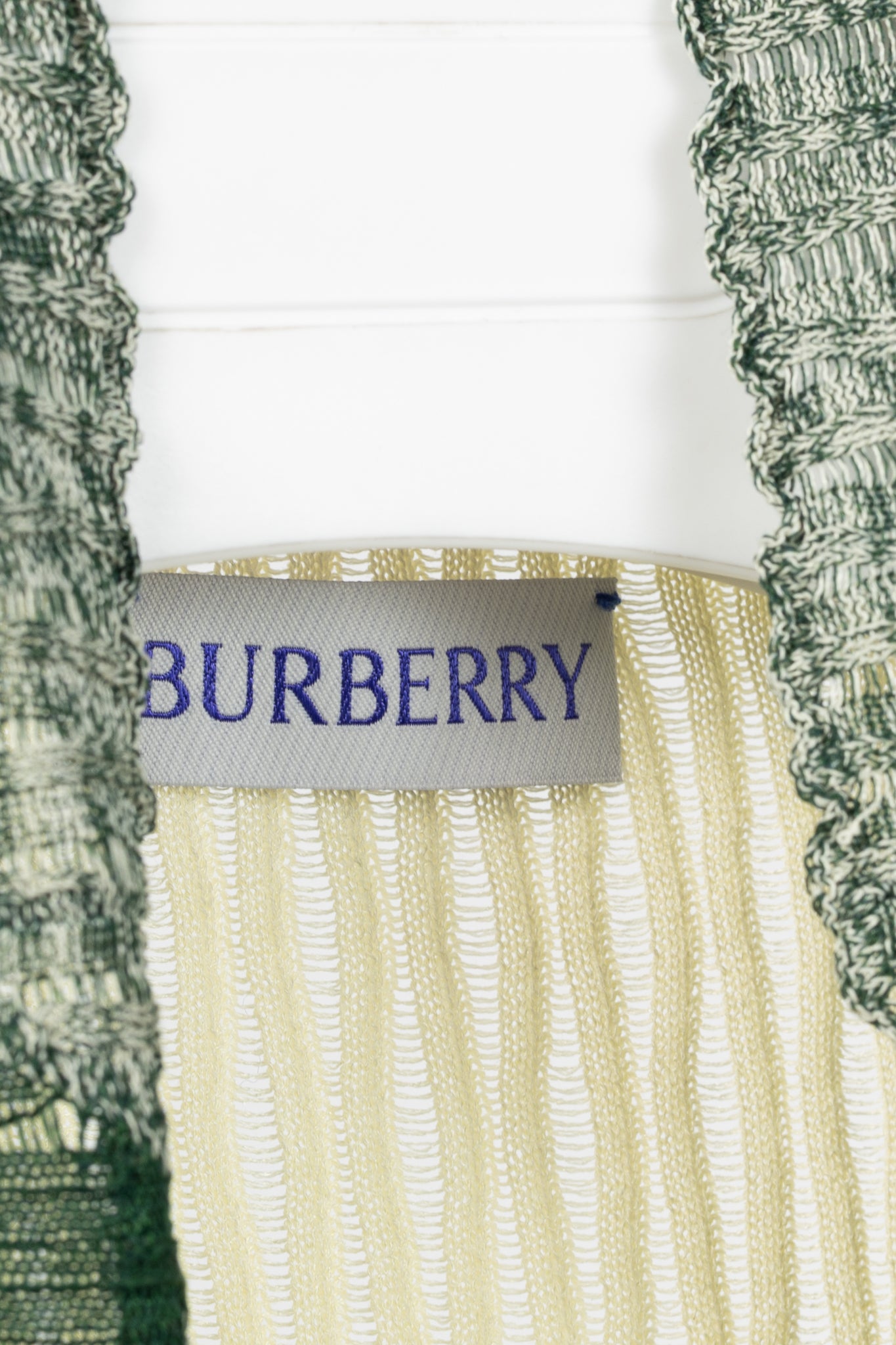 Burberry SS24 Ivy Argyle Cotton & Silk Turtleneck Sweater