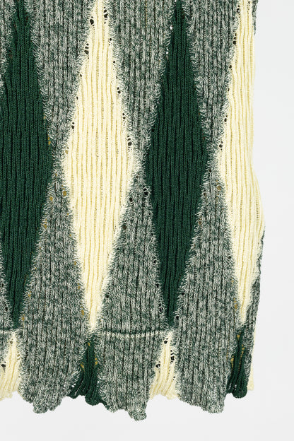 Burberry SS24 Ivy Argyle Cotton & Silk Turtleneck Sweater