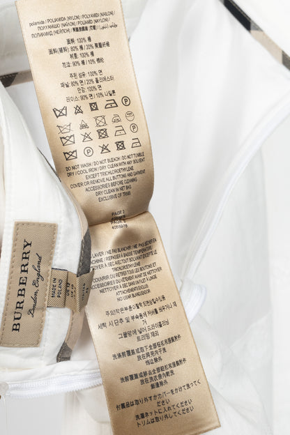 Burberry Drin White Cotton Lace A-Line Skirt