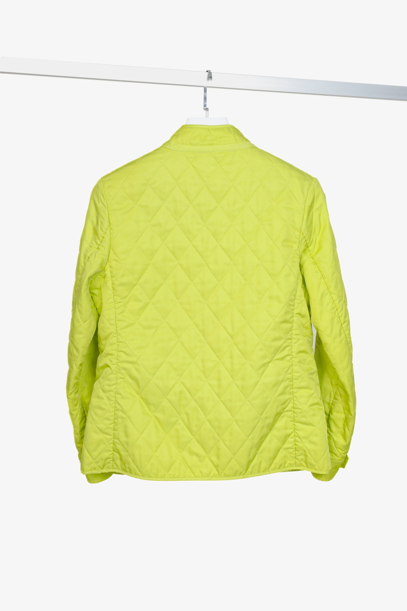 Burberry Neon Yellow Quilted Short Jacket