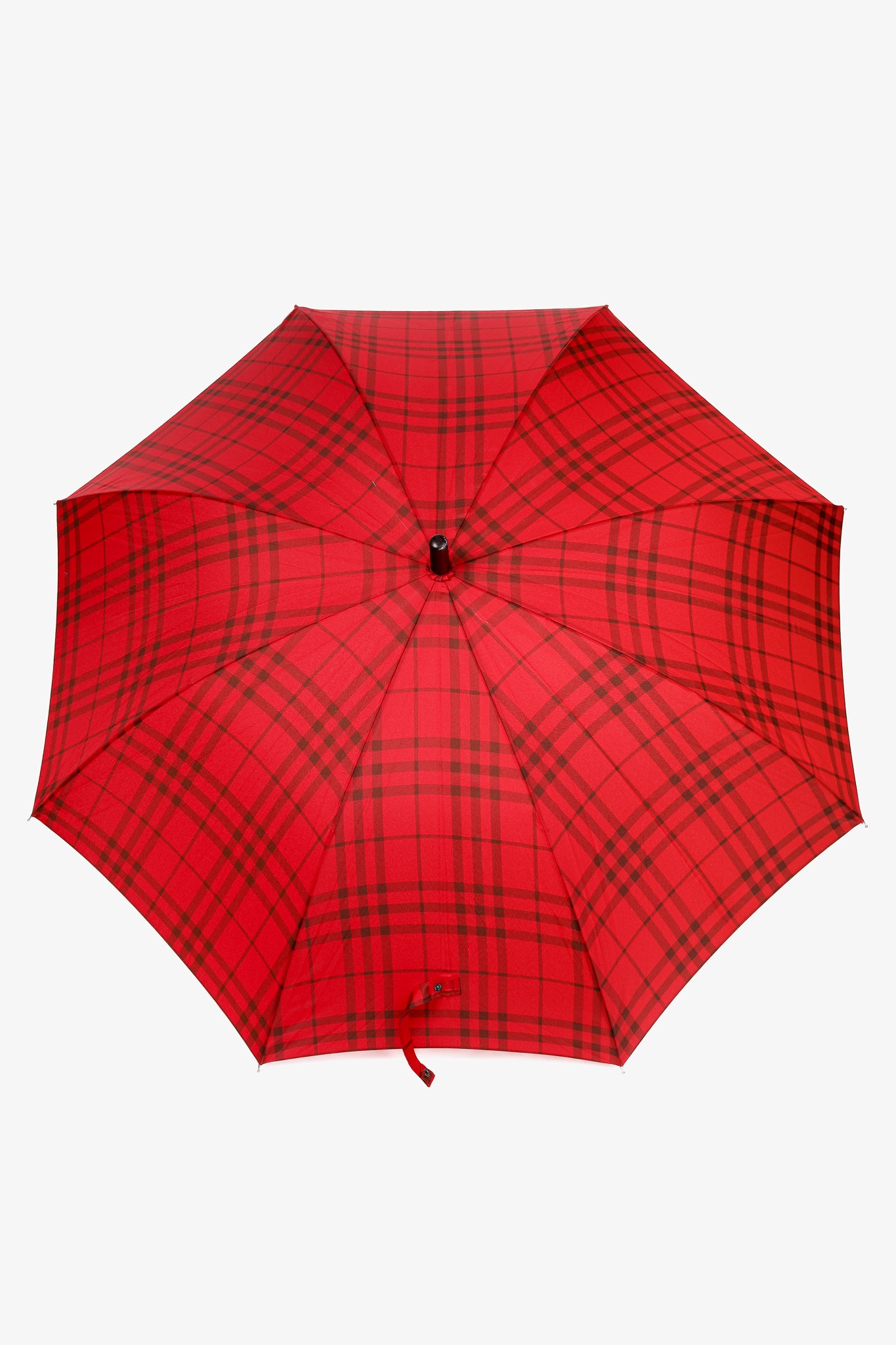 Burberry Red & Black Check Umbrella