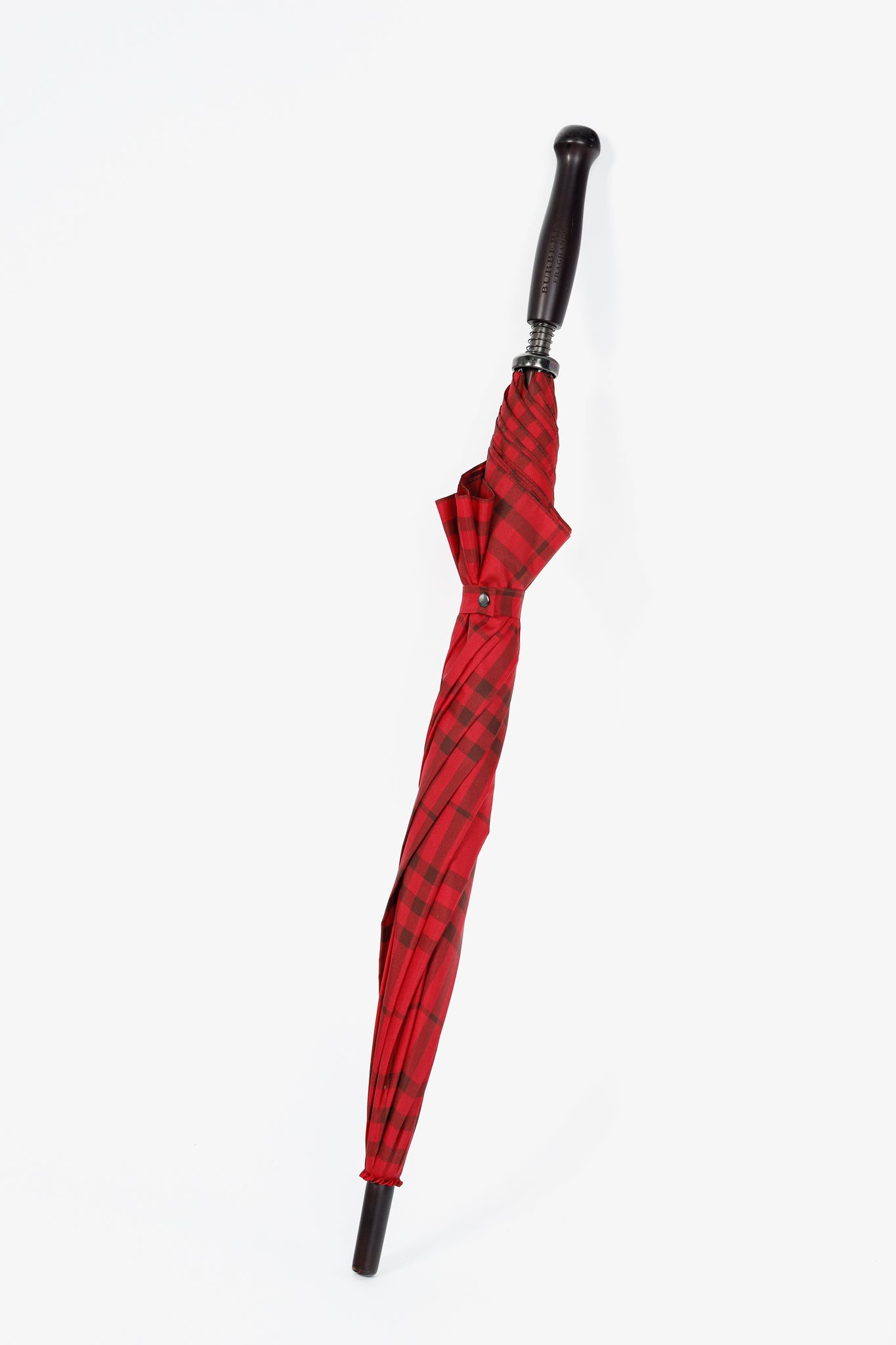 Burberry Red & Black Check Umbrella