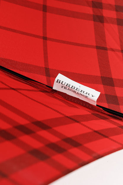 Burberry Red & Black Check Umbrella