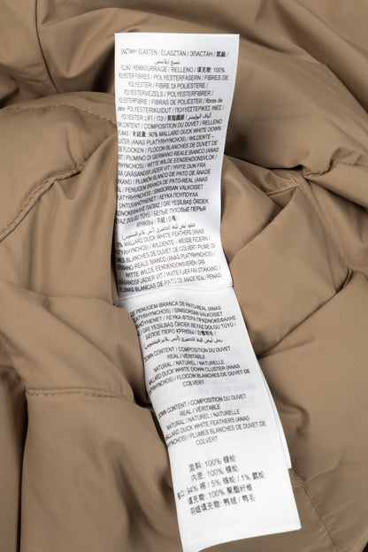 Burberry Iver Reversible Tan Check Down Puffer Jacket