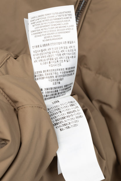 Burberry Iver Reversible Tan Check Down Puffer Jacket