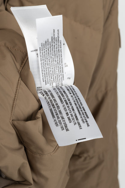 Burberry Iver Reversible Tan Check Down Puffer Jacket