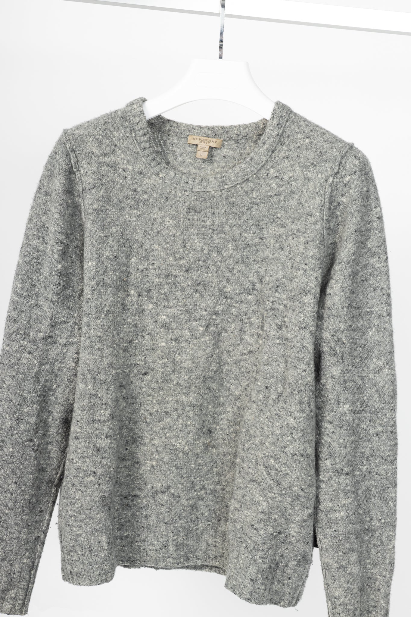 Burberry Brit Grey Wool & Cashmere Sweater