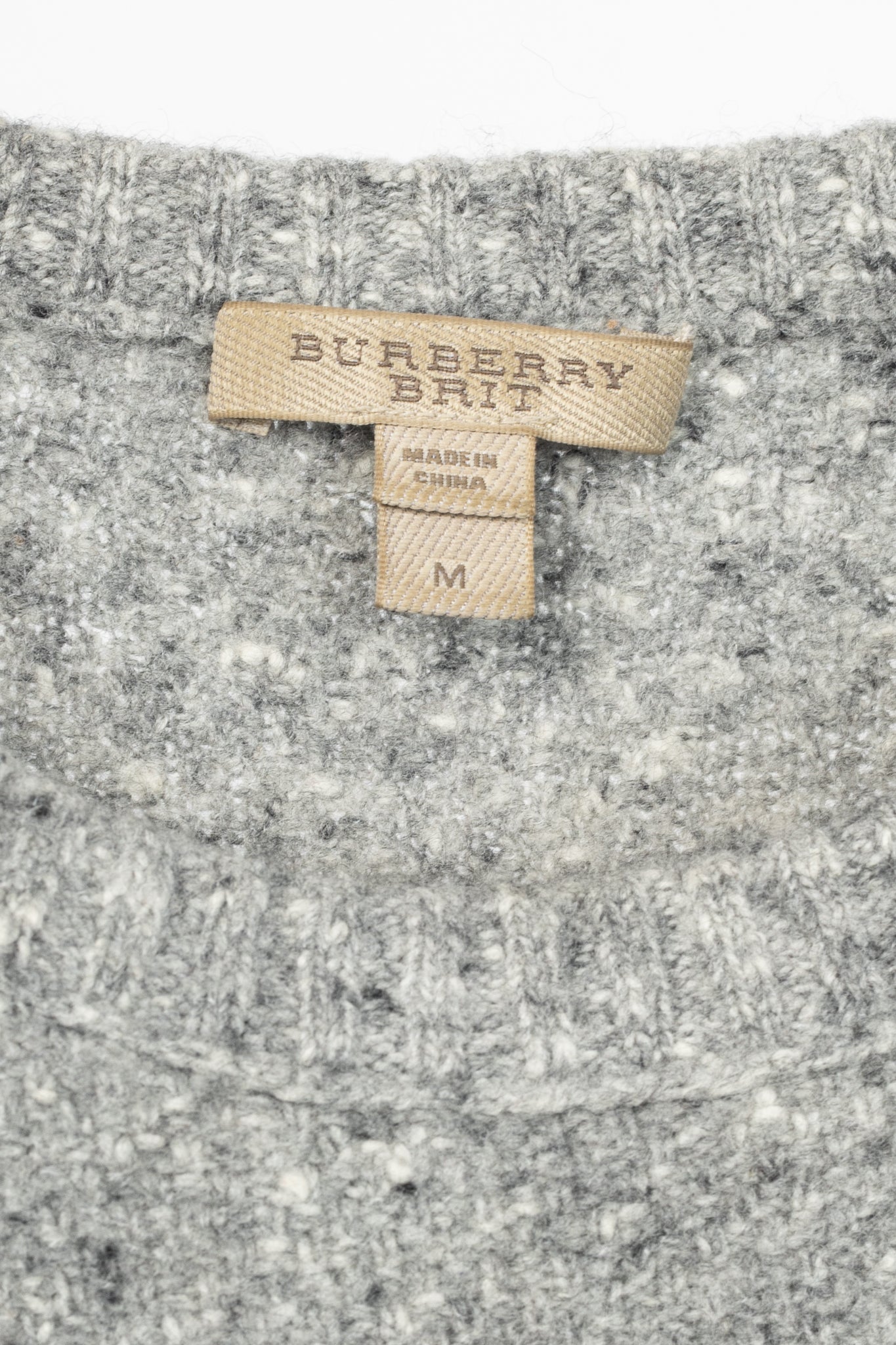 Burberry Brit Grey Wool & Cashmere Sweater
