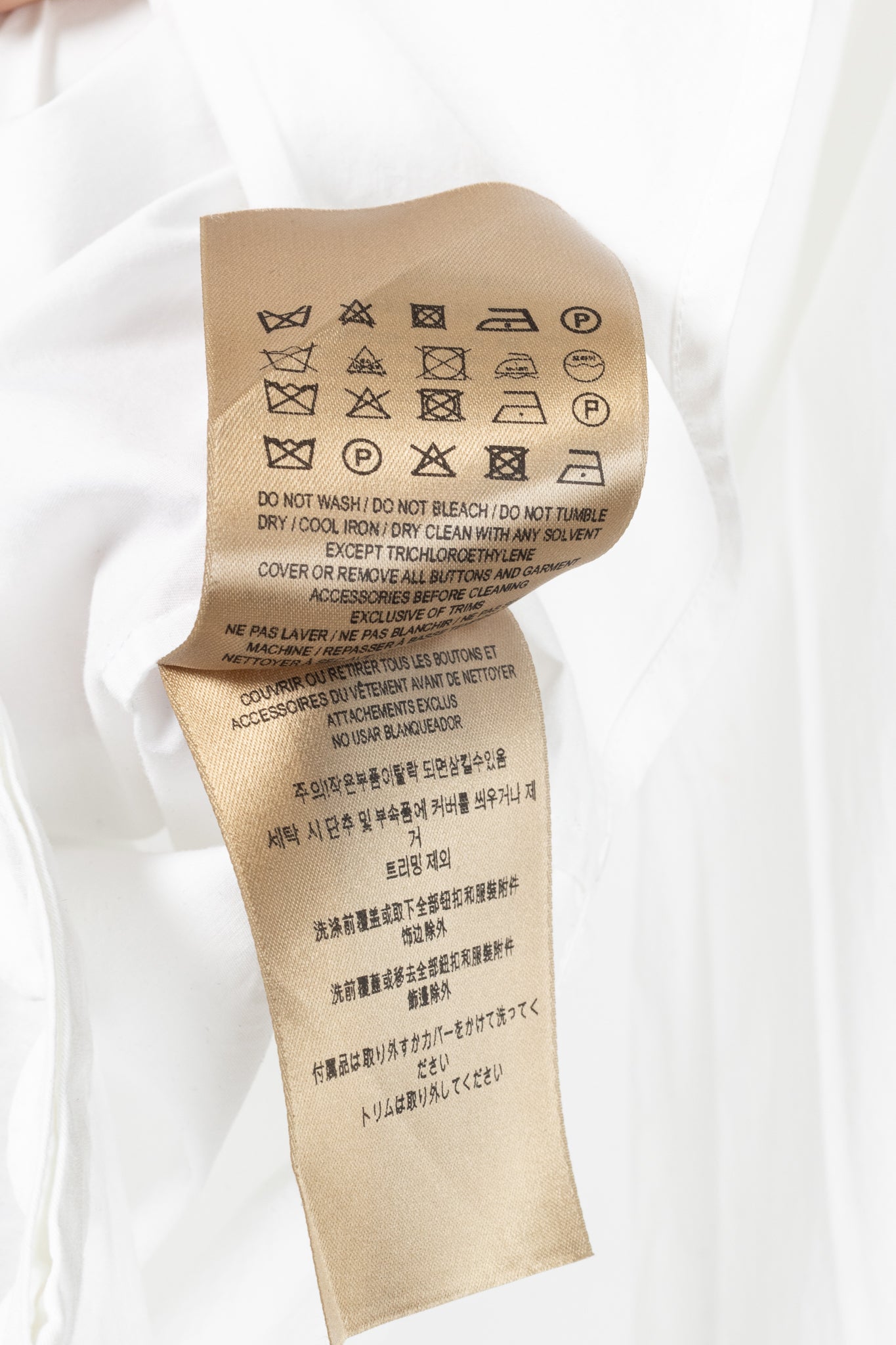 Burberry White Cotton-Poplin Scalloped-Trim Buttoned Shirt