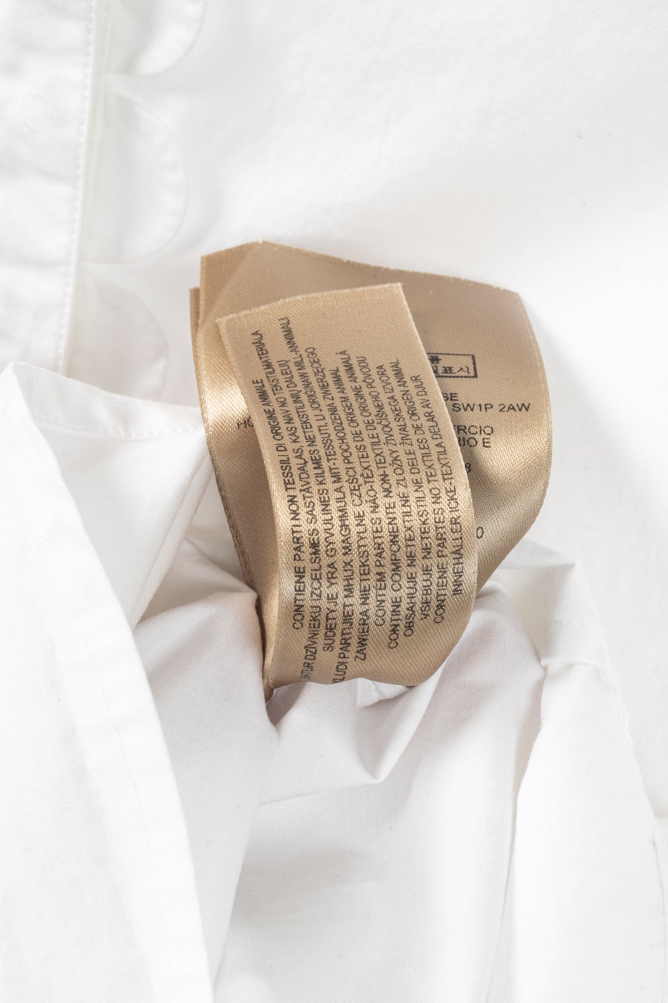 Burberry White Cotton-Poplin Scalloped-Trim Buttoned Shirt