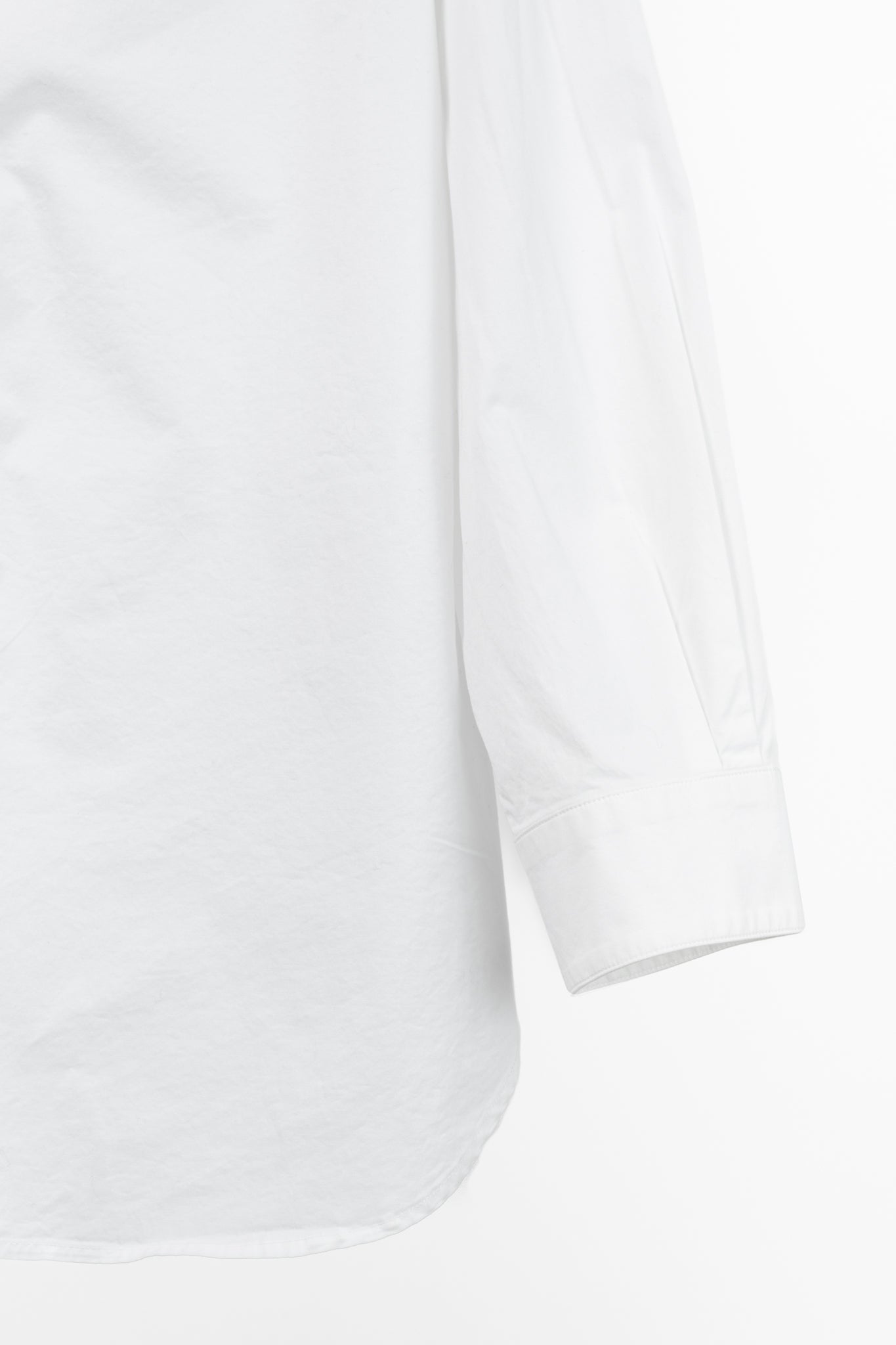 Burberry White Cotton-Poplin Scalloped-Trim Buttoned Shirt