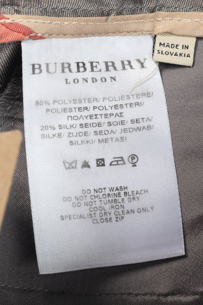 Burberry Grey Silk-Blend Taffeta Flared Trousers