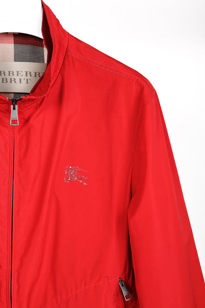 Burberry Brit Bradford Military Red Zip Front Packaway Blouson