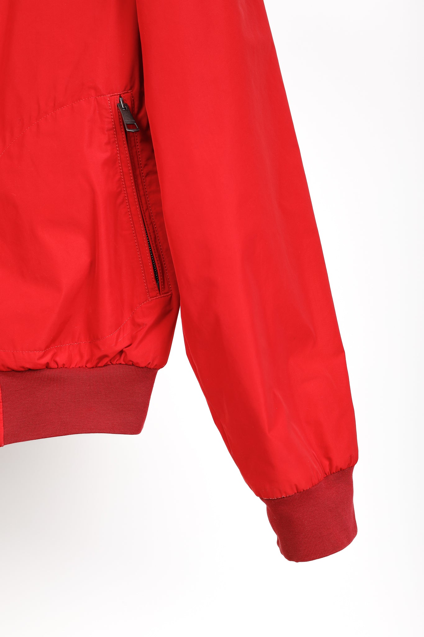 Burberry Brit Bradford Military Red Zip Front Packaway Blouson