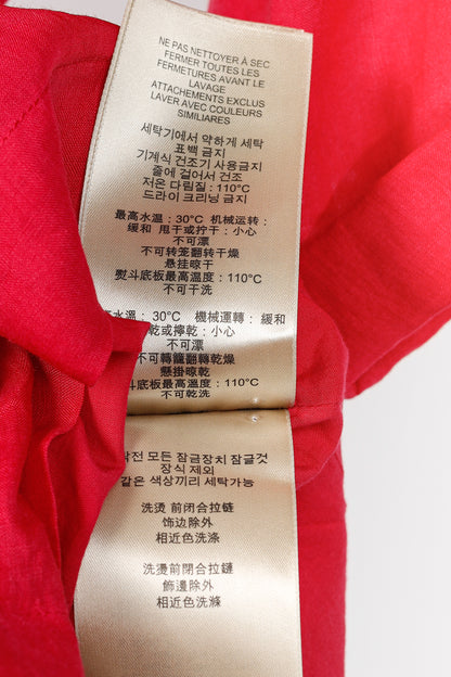 Burberry Brit Crimson Pink Ramie Trench Mini Dress