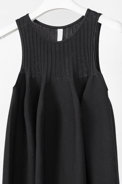 CFCL Pottery Black Sleeveless Bust Flare Dress